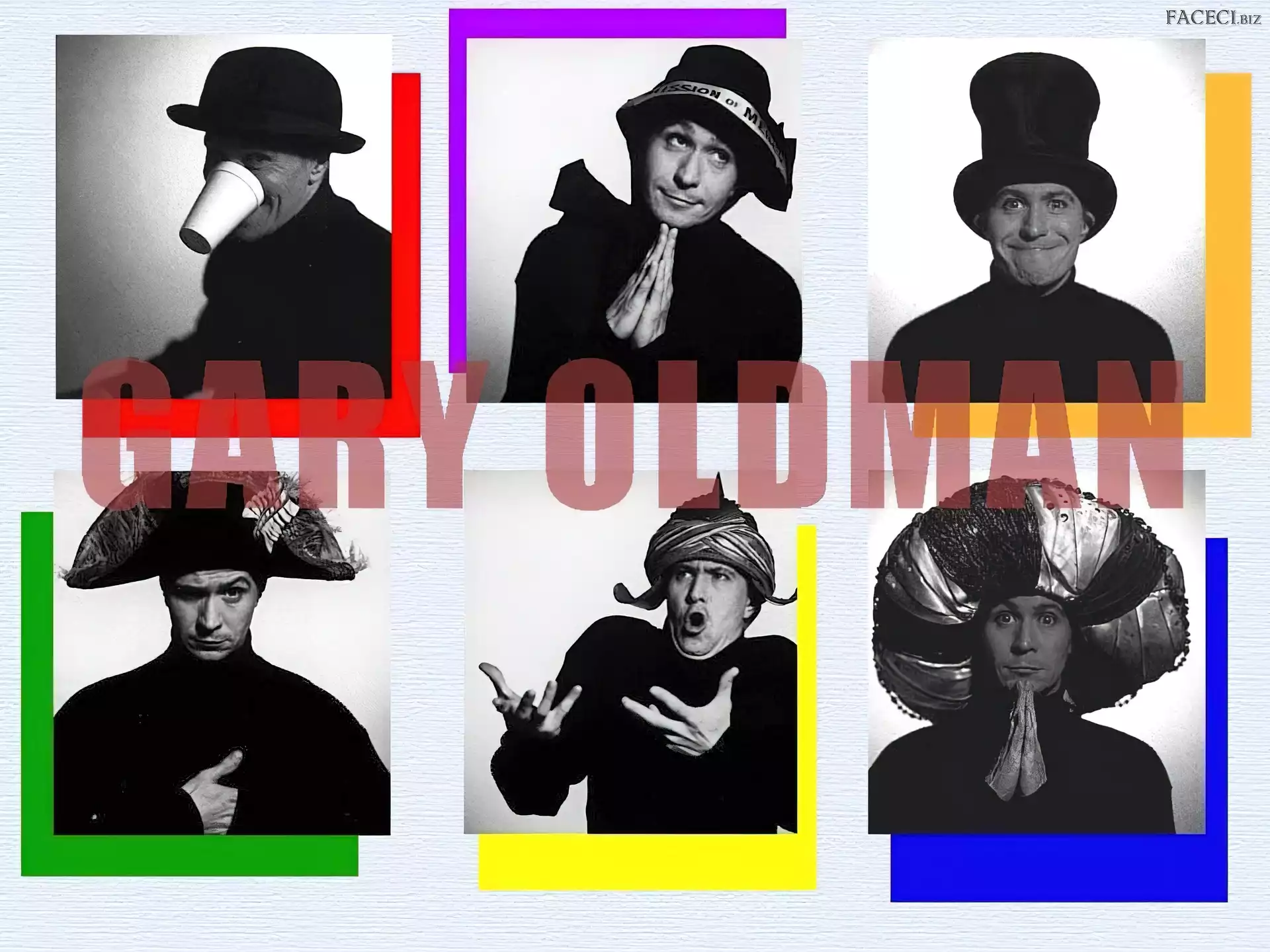 Gary Oldman, nakrycia głowy